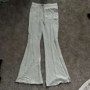Aerie sand colored flare pants